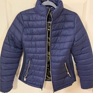 Women's Blue Puffer Jacket